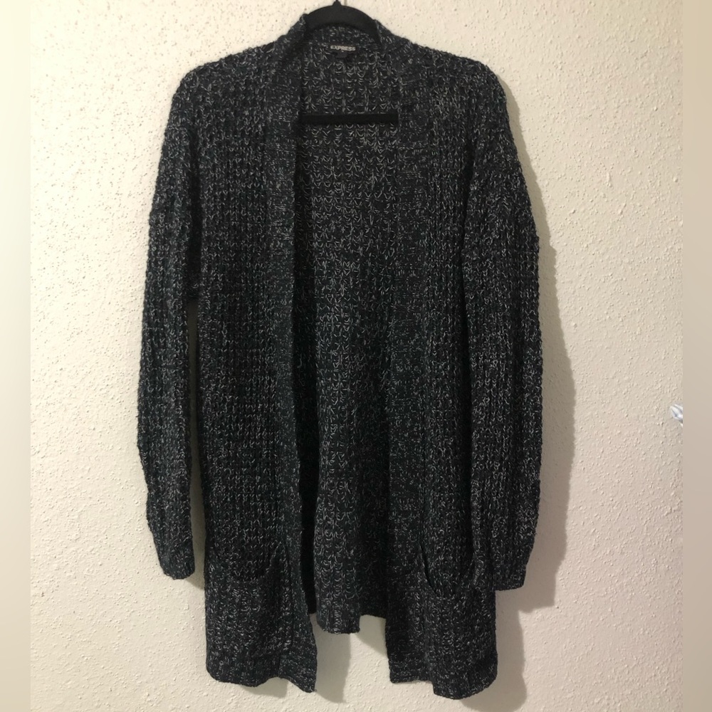 Express oversized knit cardigan